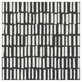 線形、モダンなパターン- Sagamore -黒 ファブリック (クローズアップ)