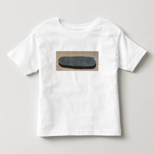 「線文字b」のヒツジに記名された錠剤にして下さい トドラーTシャツ (正面)
