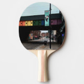 線条橋 卓球ラケット (正面)
