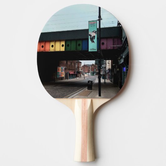 線条橋 卓球ラケット (正面)