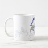 線条細工のドラゴンのマグ コーヒーマグカップ (左)