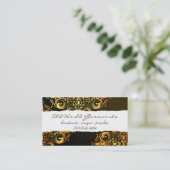 線条細工金ゴールド 名刺 (スタンド正面)