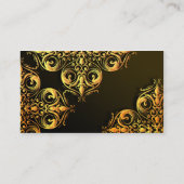 線条細工金ゴールド 名刺 (裏面)