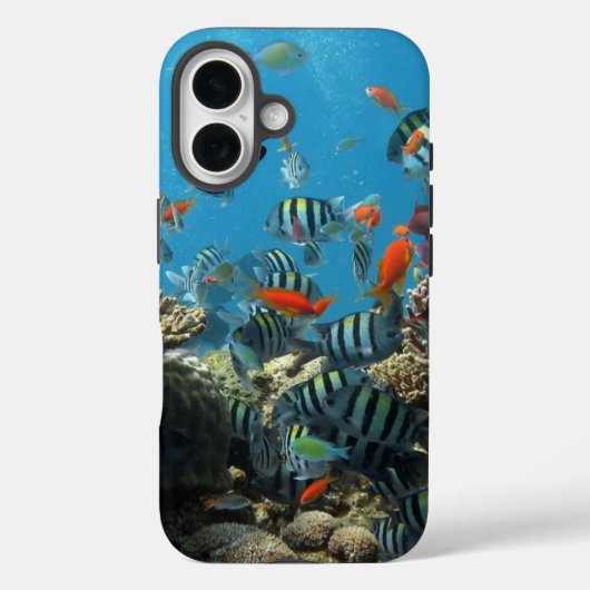 線条虫熱帯魚コーラルカオス Case-Mate iPhoneケース (裏面)