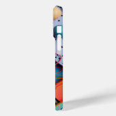 線模様のさまざまな3D形状 Case-Mate iPhoneケース (裏面 / 左)