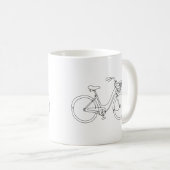 線画自転車マグカップ コーヒーマグカップ (正面右)