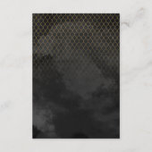 線素晴らし金ゴールド抽象芸術詳細黒ID867 エンクロージャーカード (裏面)