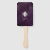 線素晴らし金ゴールド結婚抽象芸術V1プラムID867 ハンドファン (正面)