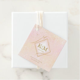 線素晴らし金ゴールド結婚抽象芸術V2赤面ID867 フェイバータグ