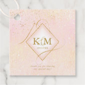 線素晴らし金ゴールド結婚抽象芸術V2赤面ID867 フェイバータグ (正面)