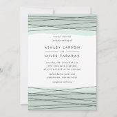 線結婚式招待状 |海 招待状 (正面)