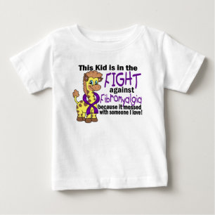 線維筋痛に対する戦いの子供 ベビーTシャツ