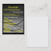 線維筋痛の名刺-認識度日 名刺 (正面/裏面)