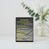 線維筋痛の名刺-認識度日 名刺 (スタンド正面)