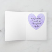 線維筋痛の戦士の女性サポートカード カード (内部)