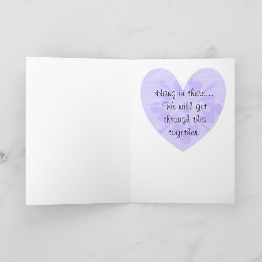 線維筋痛の戦士の女性サポートカード カード (内部)