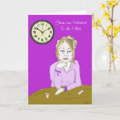 線維筋痛の戦士の女性サポートカード カード (黄色い花)