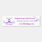 線維筋痛の認識度 バンパーステッカー (正面)