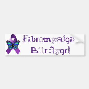 線維筋痛のBttrflygrlのバンパーステッカー バンパーステッカー