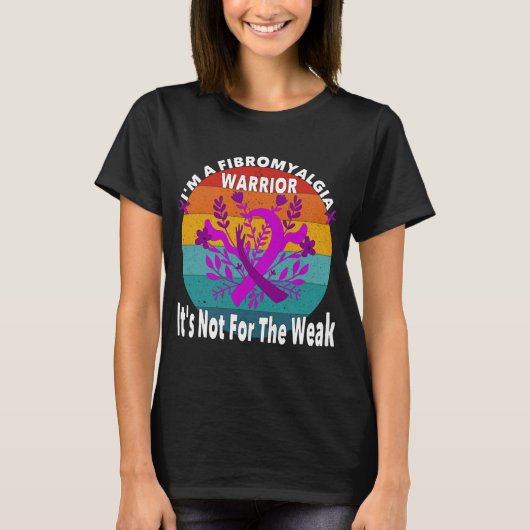 線維筋痛ウォリアー引用文 Tシャツ (正面)