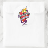 線維筋痛タトゥーハート ラウンドシール (バッグ)