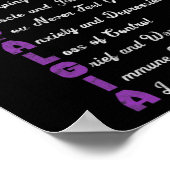 線維筋痛慢性の痛みを意味するフィブロフィブロミオシ ポスター (角)