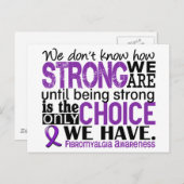 線維筋痛我々の強さ ポストカード (正面/裏面)