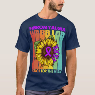線維筋痛戦士は弱いサポートのためではない Tシャツ