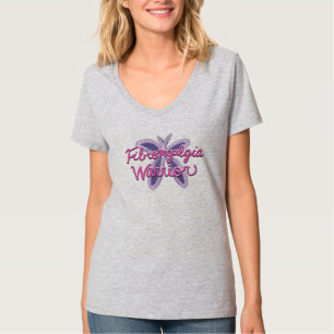 線維筋痛戦士 – キラキラ色の蝶 Tシャツ