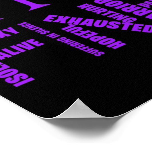 線維筋痛素晴らし認識度慢性疼痛線維戦争 ポスター (角)