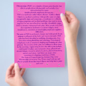 線維筋痛蝶フライヤー チラシ (手)