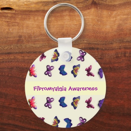 線維筋痛認識度キーチェーン キーホルダー (正面)