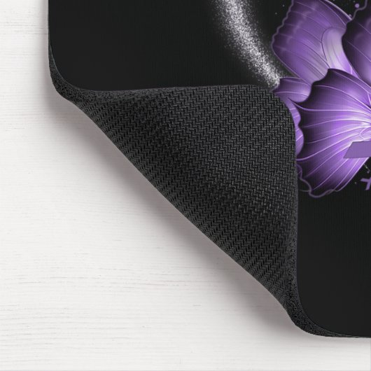 線維筋痛認識度デイウォリアワーサバイバーバター マウスパッド (コーナー)