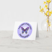 線維筋痛認識度ノートカード – 自分のメージを追加 カード (黄色い花)