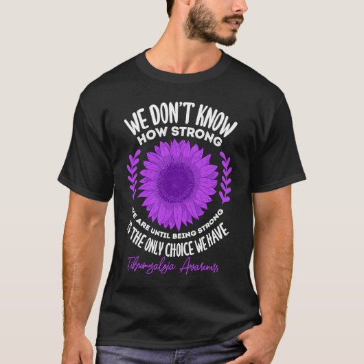 線維筋痛認識度慢性パンフィブロウォリアー Tシャツ (正面)