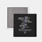 線維筋痛認識度慢性疾患贈与 マグネット (正面/裏面)