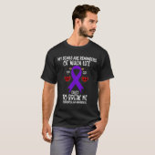 線維筋痛認識度戦士の傷跡リマインダーリフ Tシャツ (正面フル)