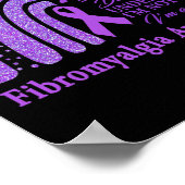 線維筋痛認識度戦士サポートパープルリブ ポスター (角)