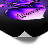 線維筋痛認識度戦士パープルリボンビュート ポスター (角)