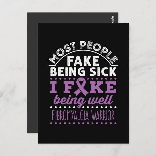 線維筋痛認識度戦士フェイクビーイング ポストカード (正面/裏面)