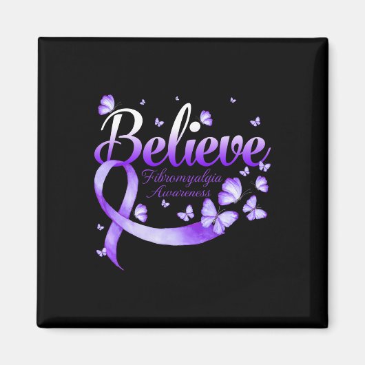 線維筋痛認識度蝶1 マグネット (正面)