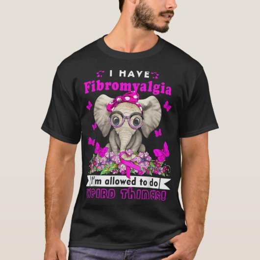 線維筋痛認識度1を持つ Tシャツ (正面)