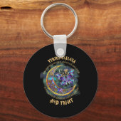 -線維筋痛認識度23 キーホルダー (正面)