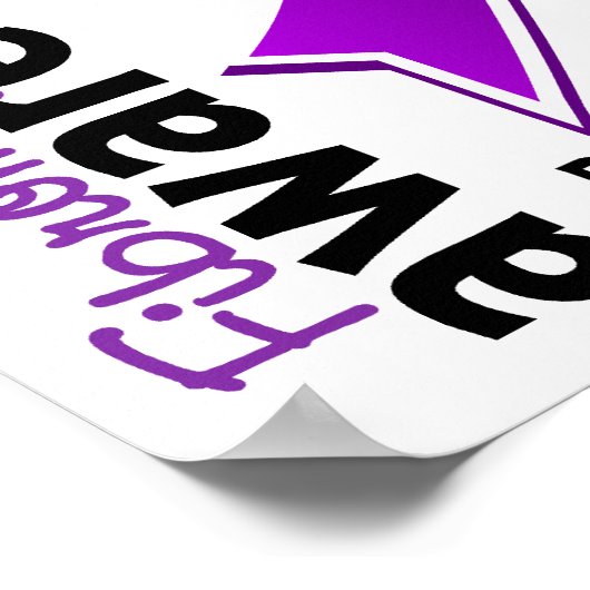 線維筋痛認識度5 ポスター (角)