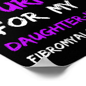 線維筋痛認識度I衣服パープルフォーマイデイト ポスター (角)