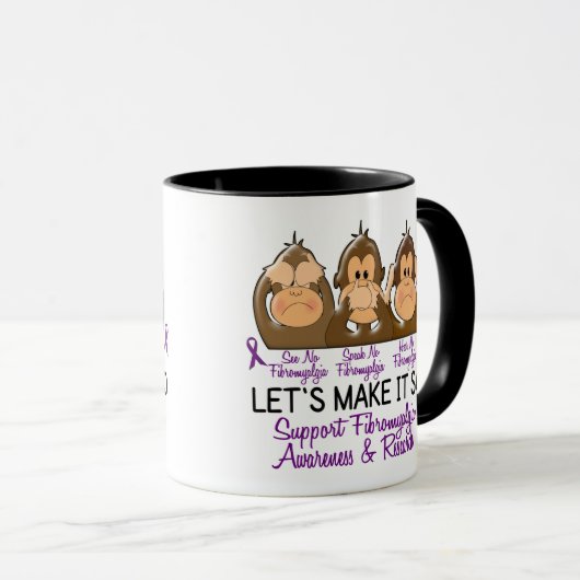 線維筋痛2を聞いてはいけないことを話すためにことを見て下さい マグカップ (正面右)
