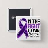 線維筋痛 – 勝利を目指す戦い 缶バッジ (正面&裏面)