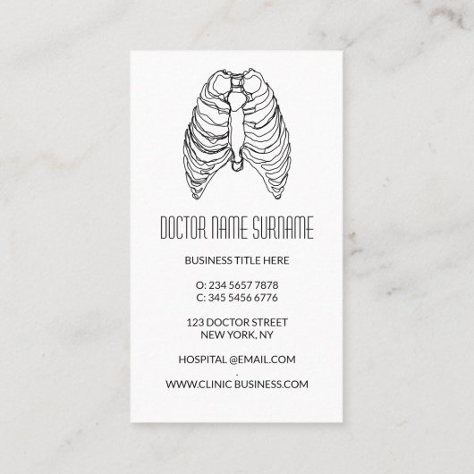 線肺肺植物学者 名刺 (裏面)