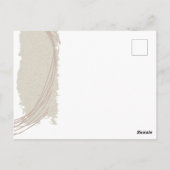 線芸術品を気取った抽象芸術図形の花嫁リクエスト ポストカード (裏面)