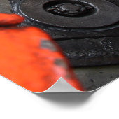 線路にレールを敷設する ポスター (角)